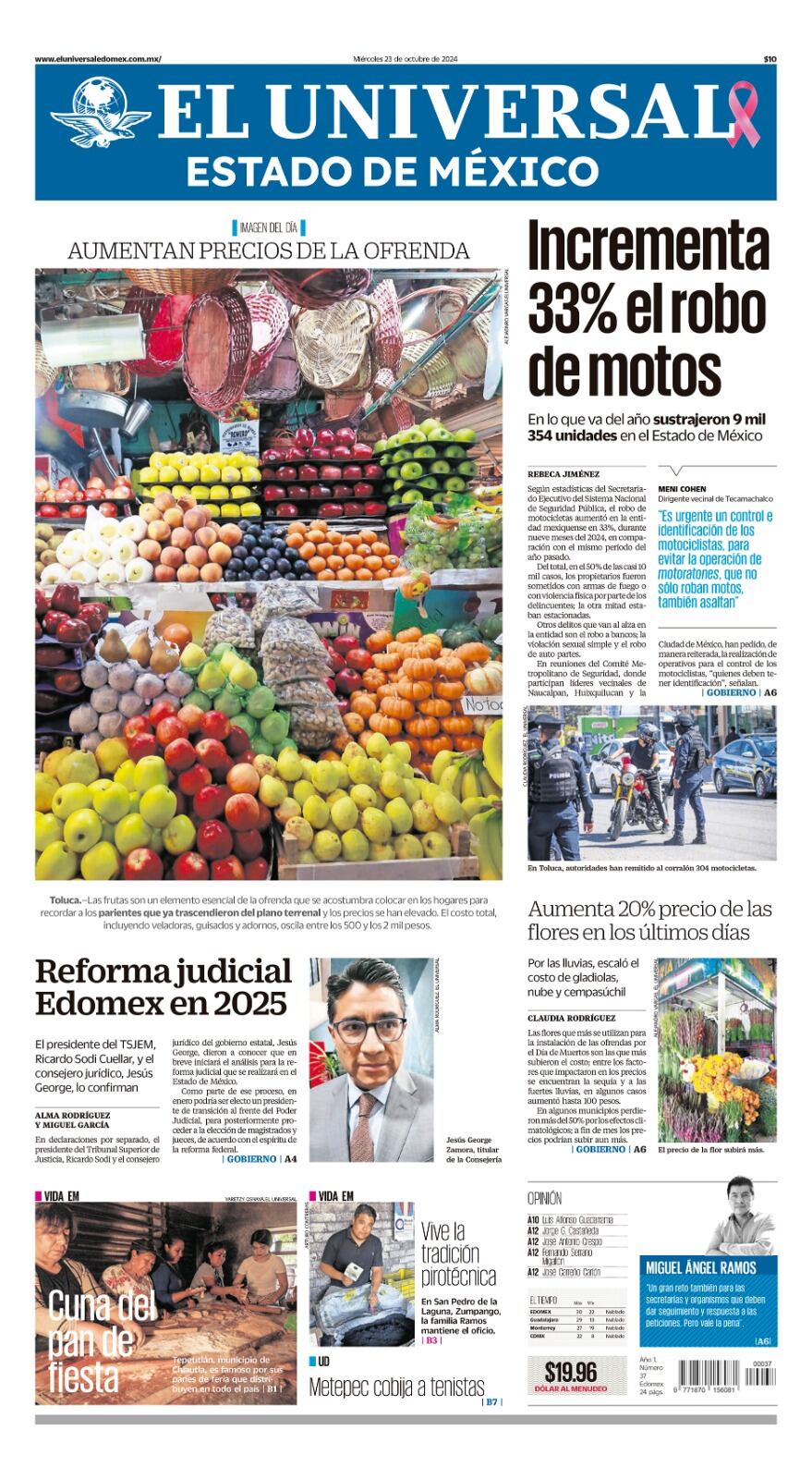 Portada 23 de octubre del 2024