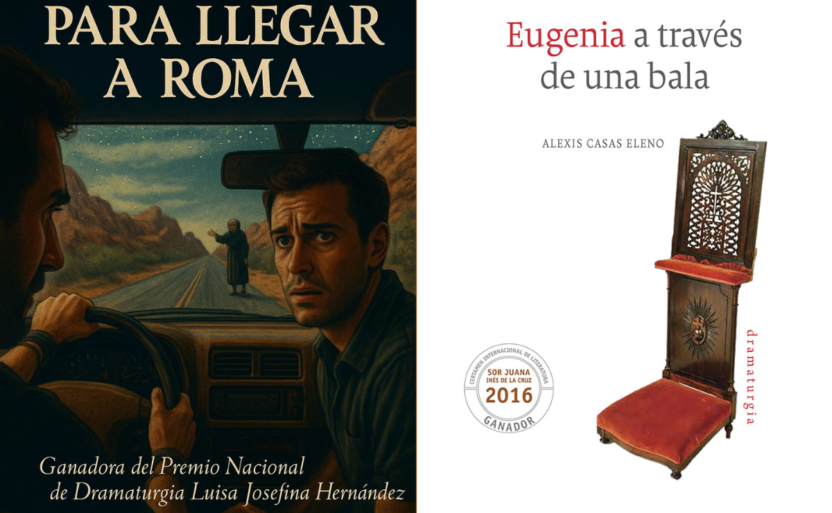 El dramaturgo toluqueño Alexis Casas Eleno recibió el Premio Bellas Artes ‘Luisa Josefina Hernández 2025’ por su obra "Para llegar a Roma", que narra la historia de una anciana que escapa de un asilo. Foto: Especial