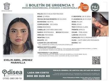 Chalco: Cae presunto responsable de la desaparición de Evelin Abril