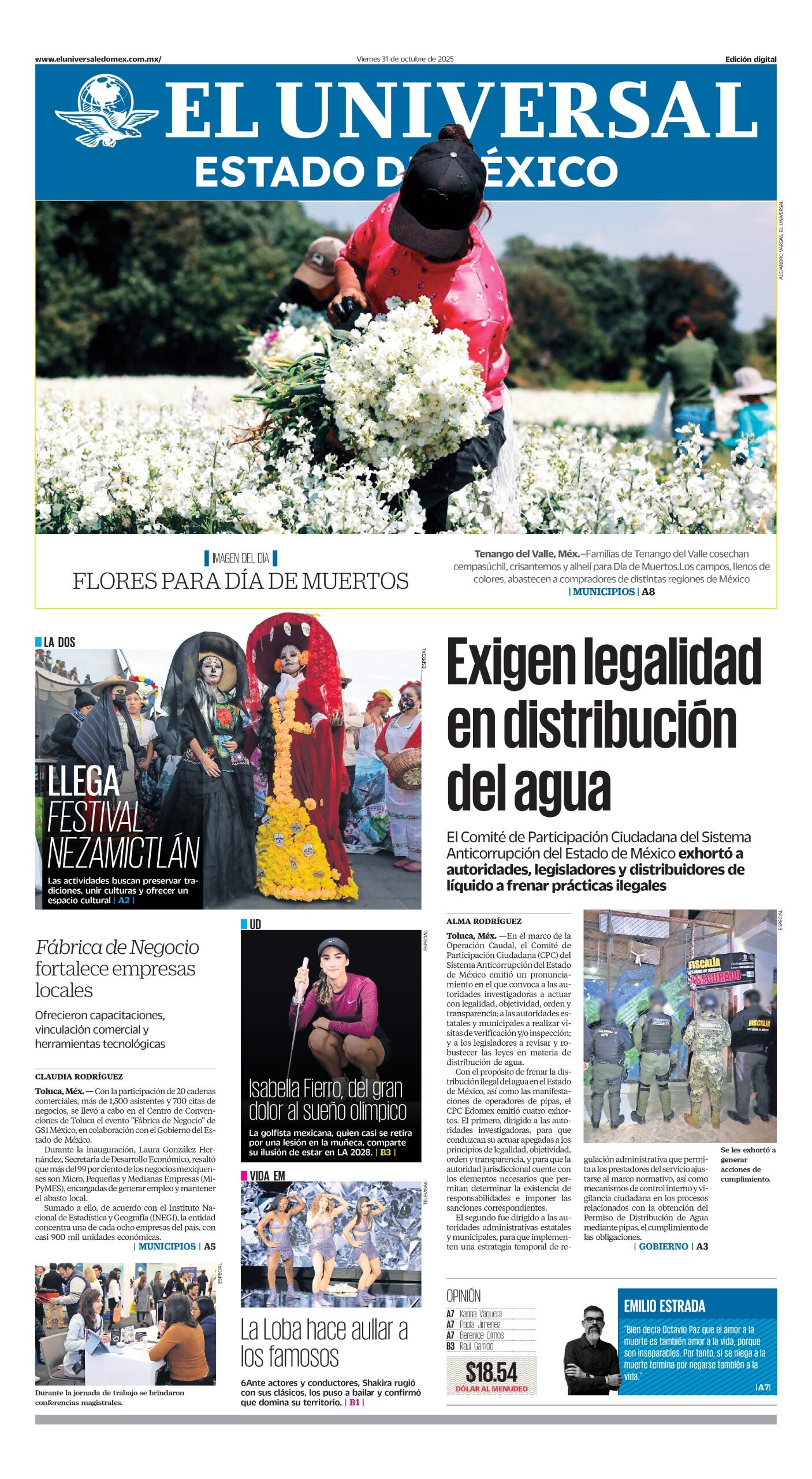 Portada 31 de octubre 2025