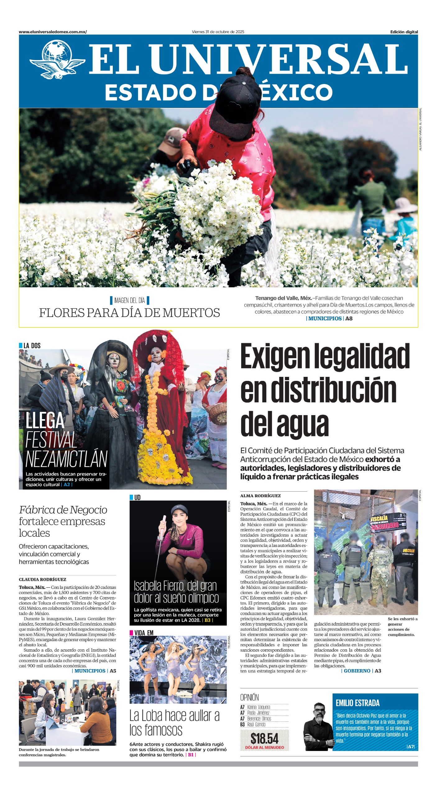 Portada 31 de octubre 2025