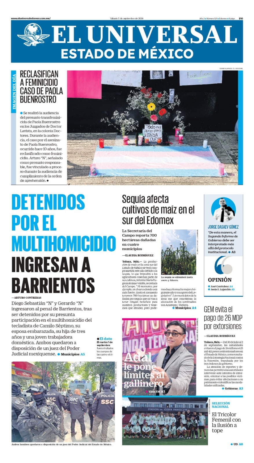 Portada 05 de septiembre de 2026