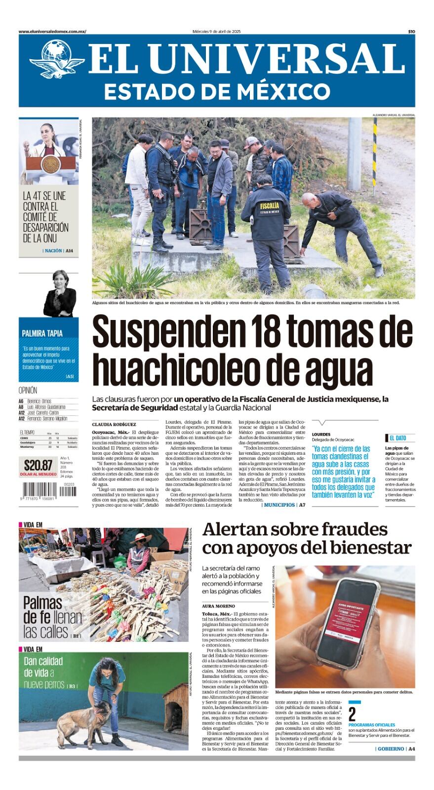 Portada Edomex 9 de abril 2025