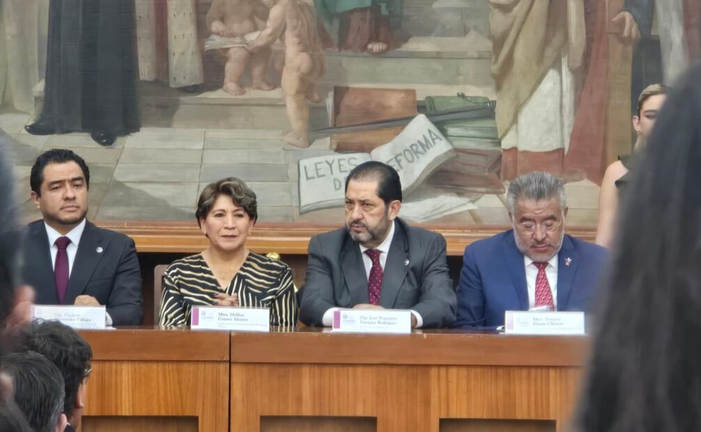 Delfina Gómez Álvarez presentó ante la 62 Legislatura su Tercer Informe de Gobierno. Foto Alma Rodríguez / El Universal