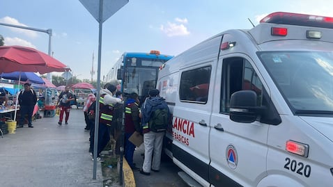 Frenado de emergencia en Mexibús deja mujer lesionada en Ecatepec; fue trasladada al hospital