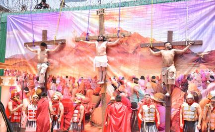 Con fe y devoción: Presos realizan la 50° representación del Viacrucis en penal de Ixtlahuaca