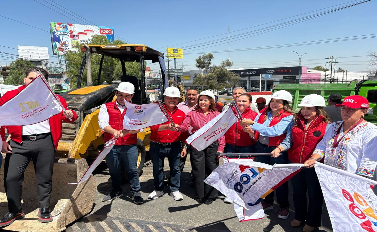 ¡Menos tráfico y más seguridad! Construyen en Coacalco distribuidor vial