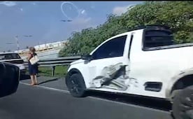Accidente entre cuatro vehículos provoca avance lento en el circuito exterior mexiquense