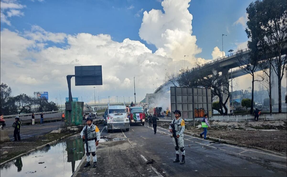 La explosión dejó varias personas con quemaduras en el cuerpo / Foto Guardia Nacional