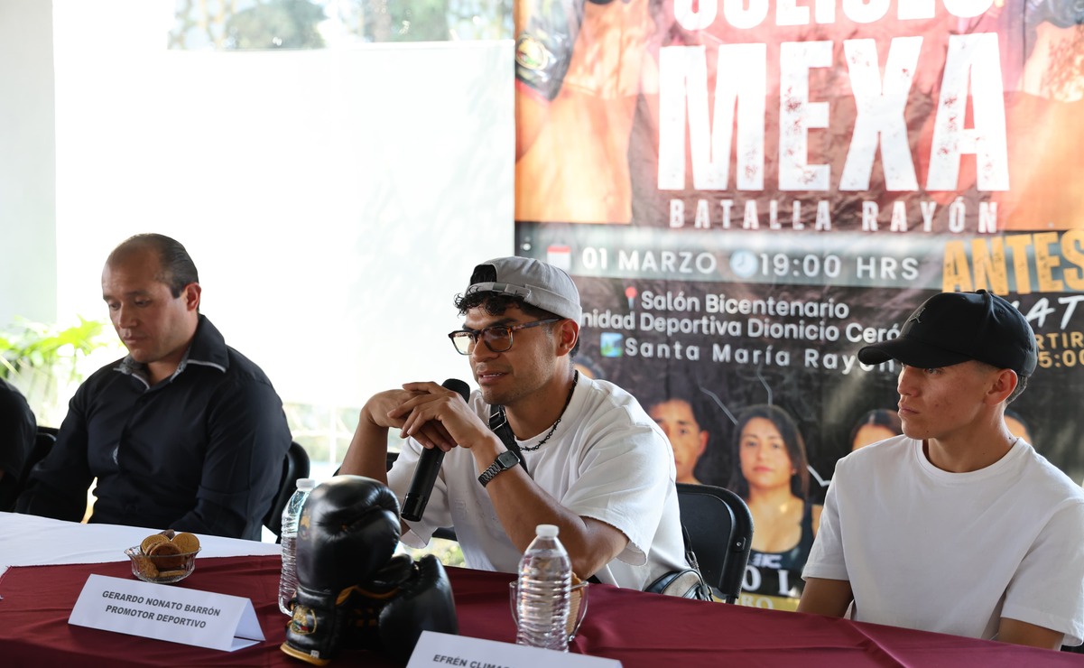 La pelea principal de la cartelera de box será el enfrentamiento entre Efrén Climaco y Javier Malaquías en la categoría Súper Mosca. Foto: Roberto Guerrero / El Universal Estado de México