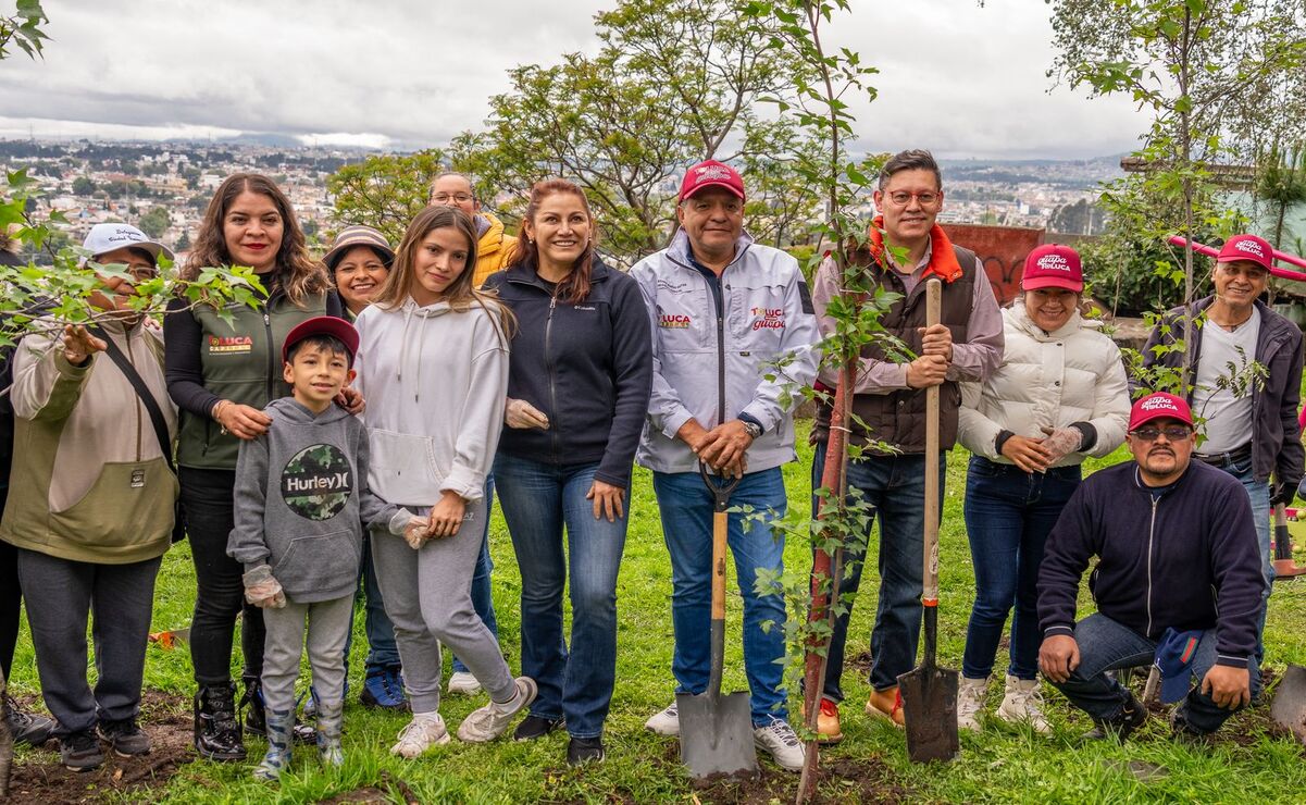 ¡Toluca se pone guapa! Reforestan más de mil árboles para combatir el calor y recargar acuíferos