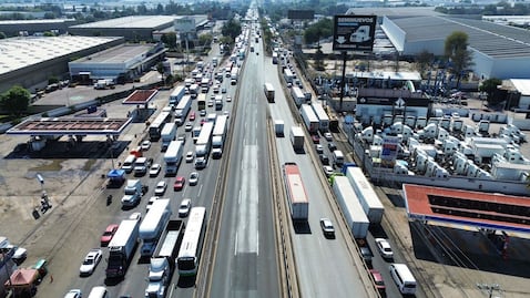 Caos vial en Periférico Norte: Pavimentación complica el paso de Tepotzotlán a Cuautitlán Izcalli