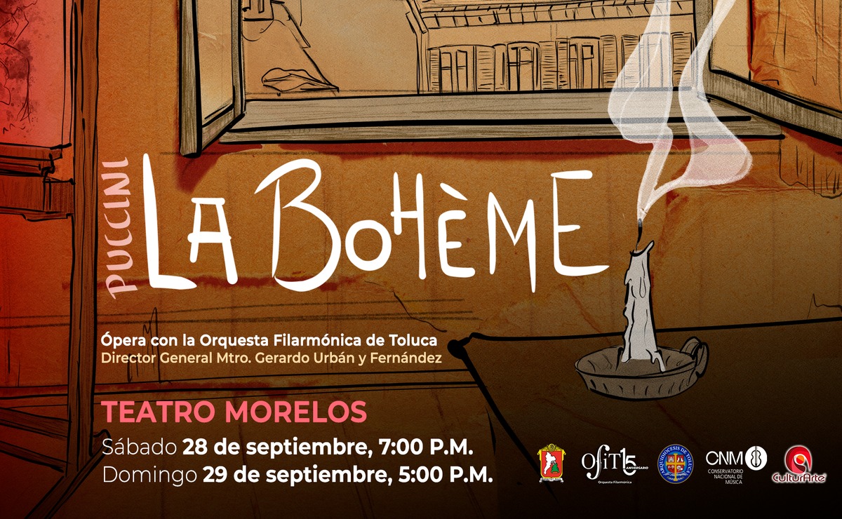 La Orquesta Filarmónica de Toluca interpretará La Opera La Bohème