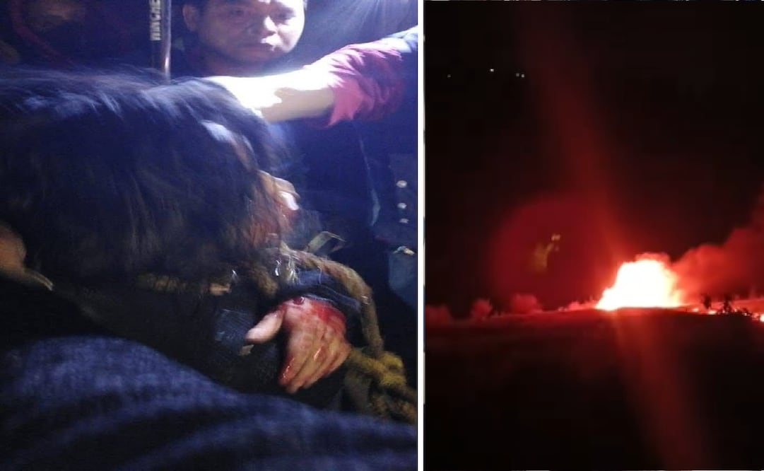 Pobladores de Jiquipilco se congregaron tras el asalto del CJNG, lo que derivó en el linchamiento de un presunto delincuente. Foto: Especial