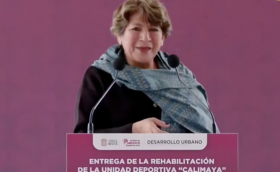 Delfina Gómez inaugura Unidad Deportiva rehabilitada en Calimaya, para beneficiar a 13 millones de mexiquenses. Foto: Especial