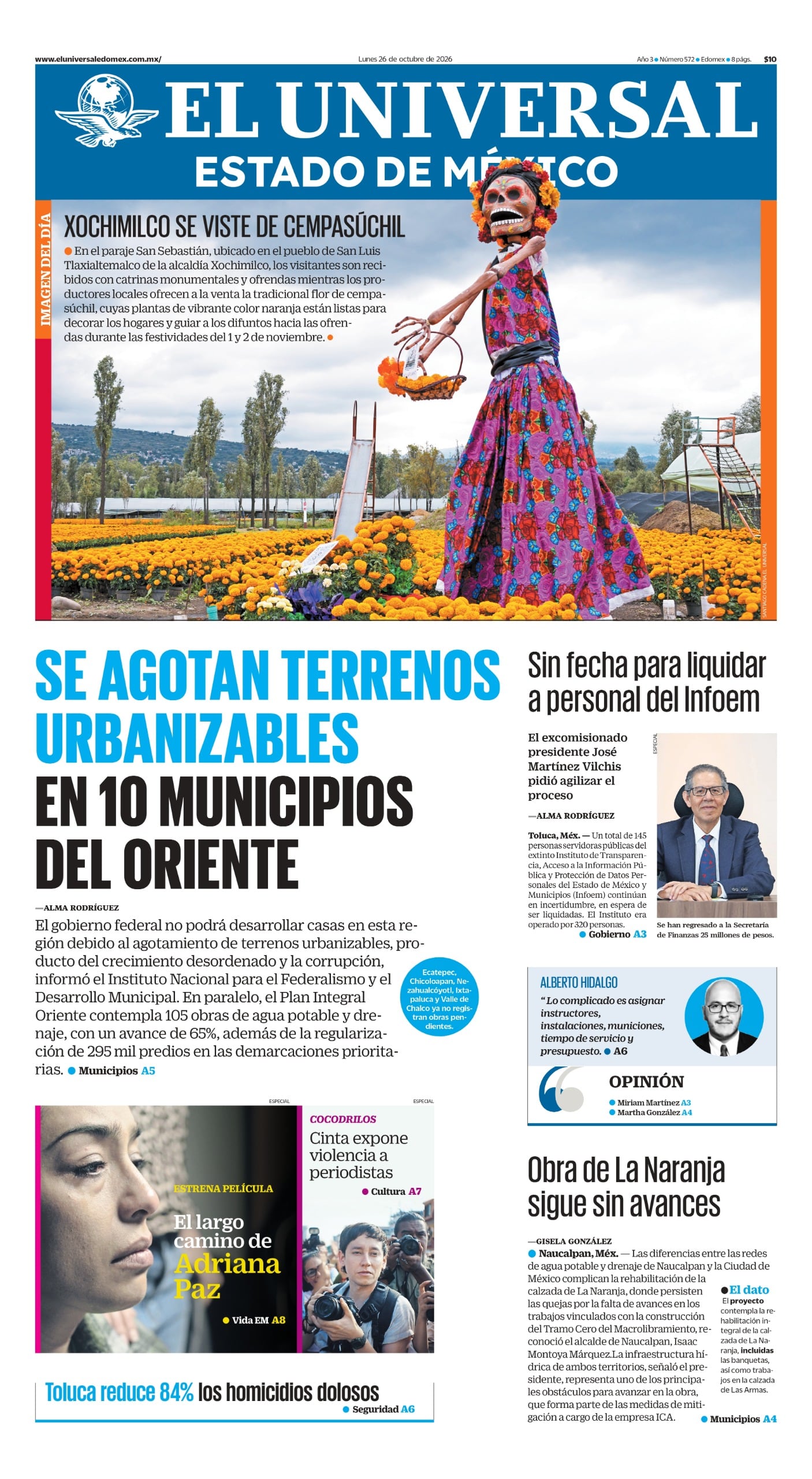 Portada 26 de octubre de 2026