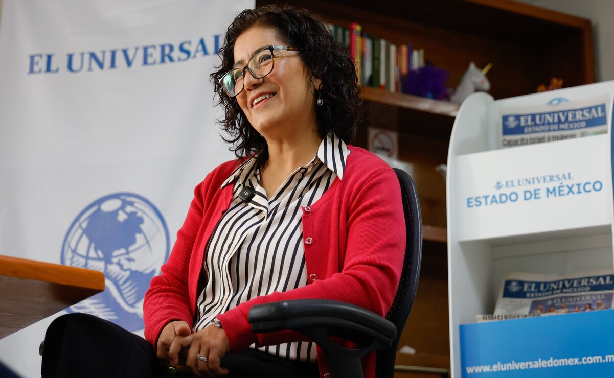 La doctora Martha Patricia Zarza Delgado, candidata a la Rectoría de la UAEMéx en entrevista con EL UNIVERSAL Estado de México. Foto: Arturo Hernández