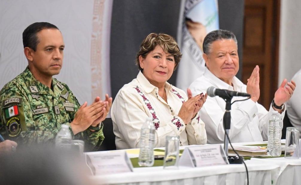 La gobernadora Delfina Gómez resaltó la importancia de la inteligencia policial y la depuración de malos elementos. Foto Especial