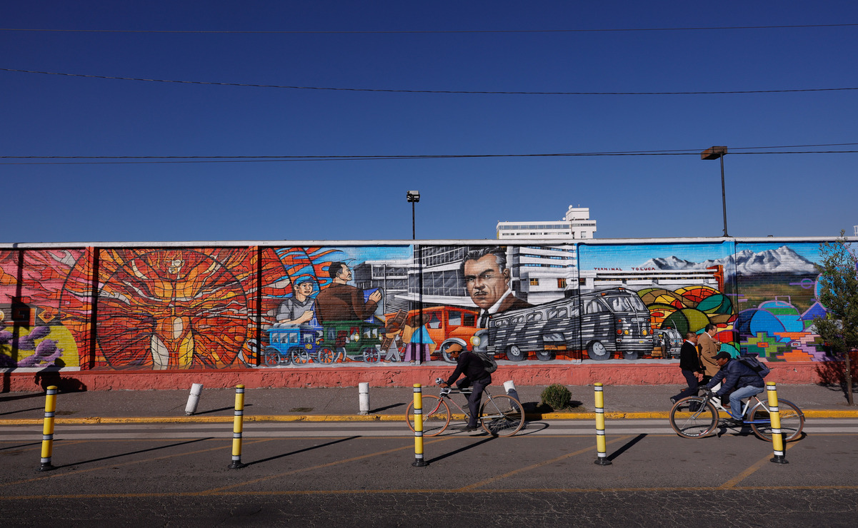 La ciclovía inicia en la glorieta de La Maquinita y termina en Las Torres a la altura de la colonia La Purísima, en Metepec. Foto: Arturo Hernández I El Universal Estado de México.