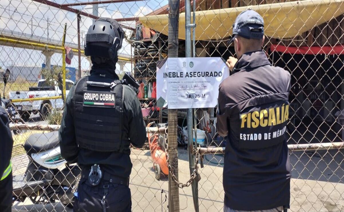 Golpe al robo de autos: Con Operativo Fortaleza desmantelan deshuesaderos en Edomex y CDMX
