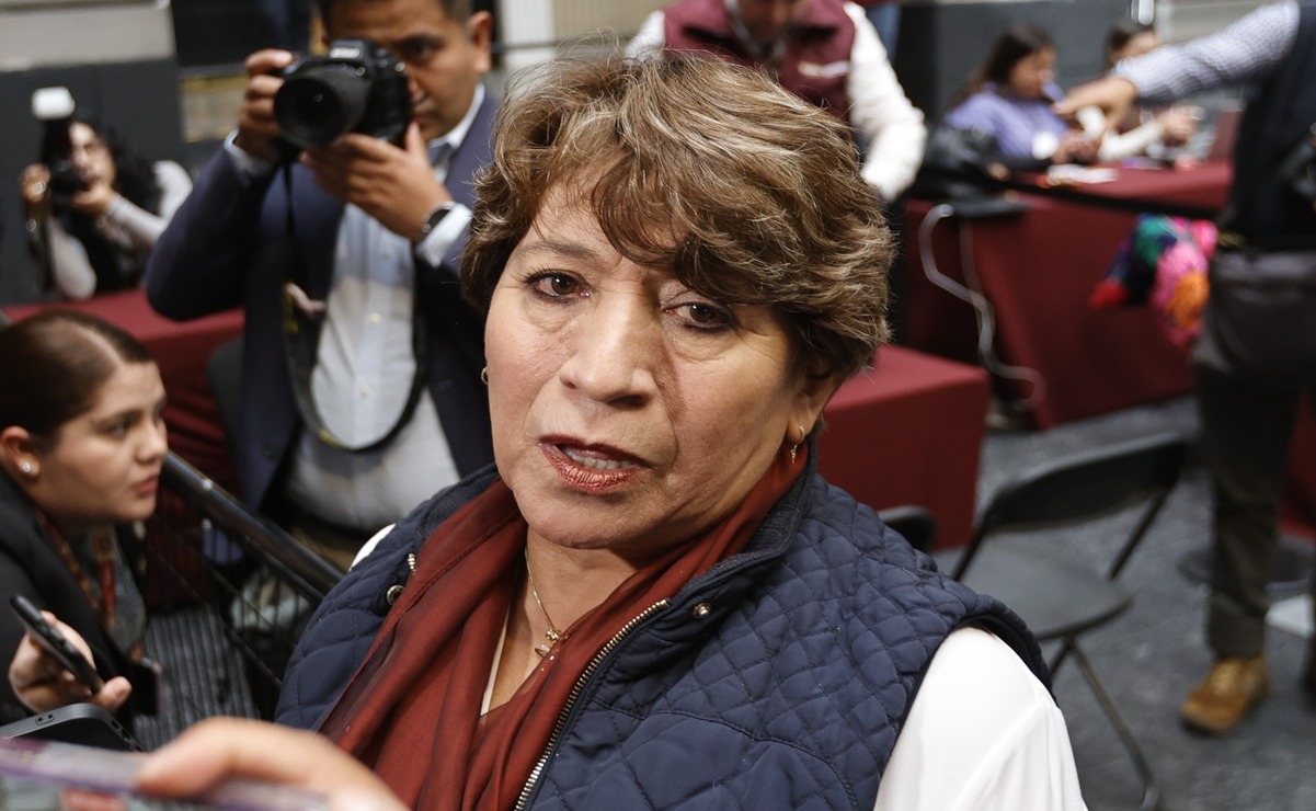 La gobernadora Delfina Gómez afirmó que está atendiendo la seguridad del estado. Foto: Jorge Alvarado.
