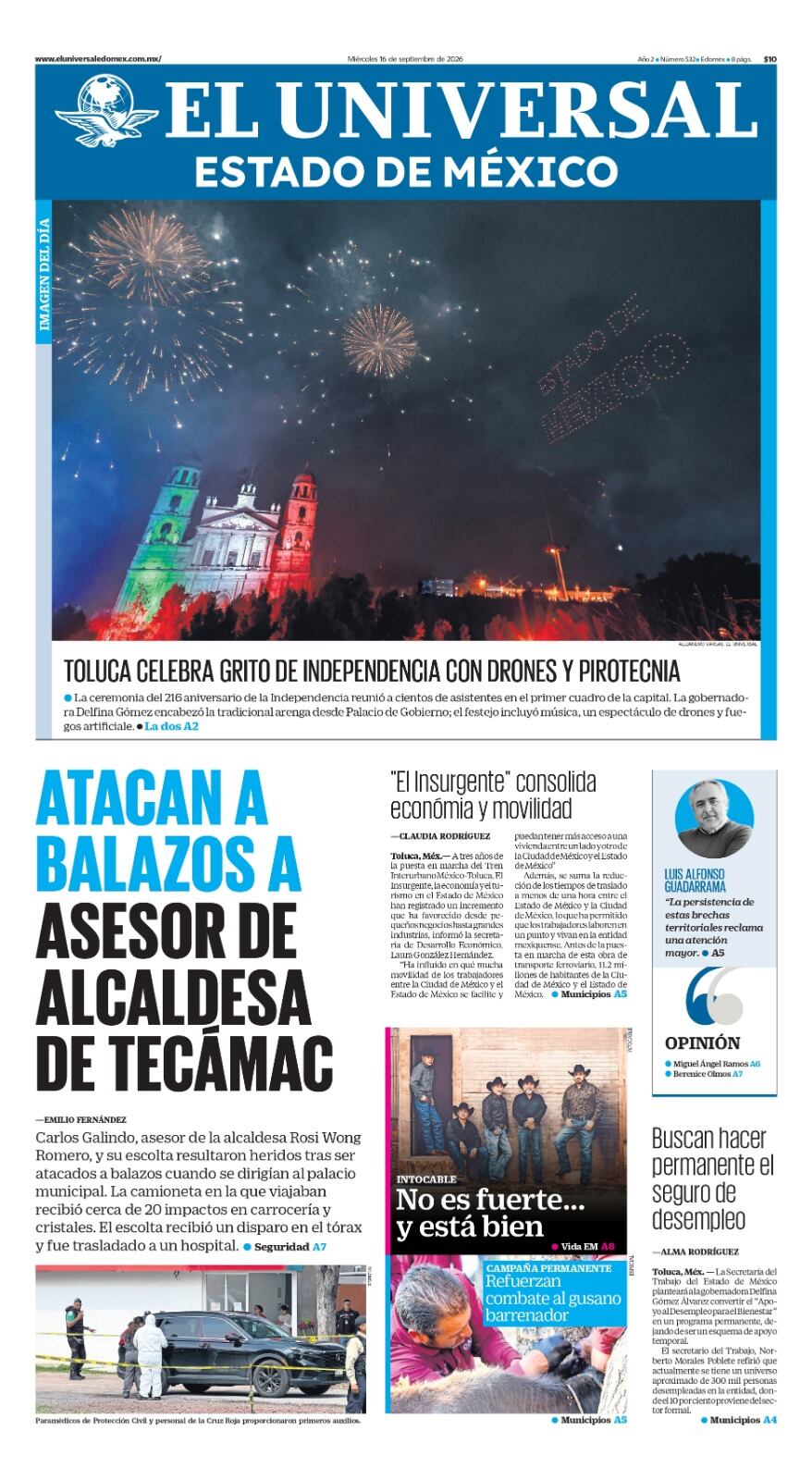 Portada 16 de septiembre de 2026