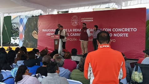 Delfina Gómez anuncia plan masivo de bacheo y obras monumentales para 2026 en Naucalpan
