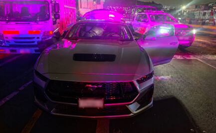 Localizan Mustang robado en Tlalnepantla sobre la autopista Naucalpan-Ecatepec