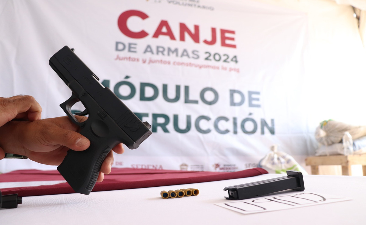 Desarme Voluntario: Edomex encabeza la lista con el 35% de las armas canjeadas