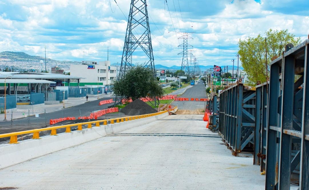 El puente de la Vialidad Mexiquense registra un avance físico de 92.25% en su última etapa de construcción. foto especial