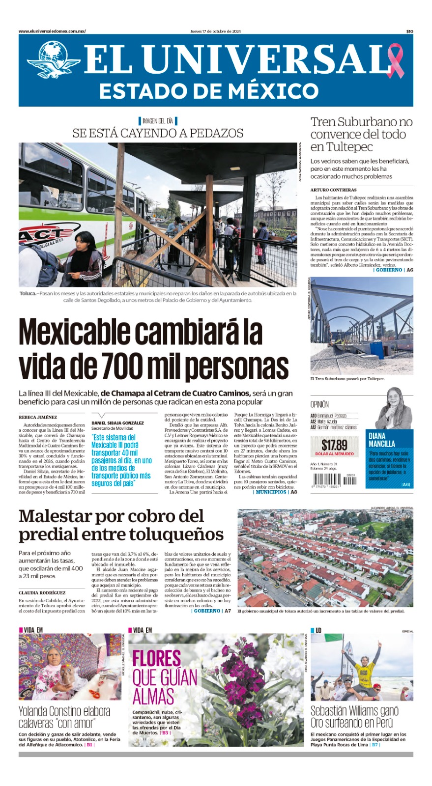 Portada 17 de octubre del 2024