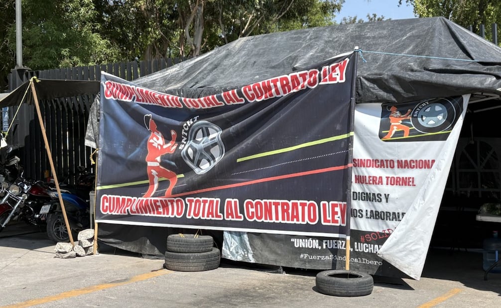 Integrantes del Sindicato Independiente rechazan los plazos de la empresa y exigen que la reducción de la jornada laboral a 40 horas sea inmediata. Foto Arturo Contreras / El Universal