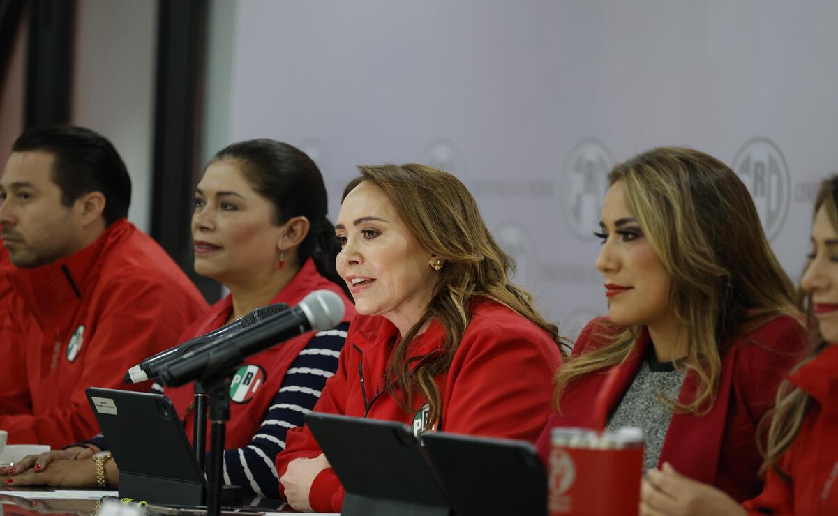 Cristina Ruiz Sandoval indicó que el PRI Edomex continúa fortaleciéndose rumbo al 2027. Foto: Arturo Hernández/ El Universal Estado de México