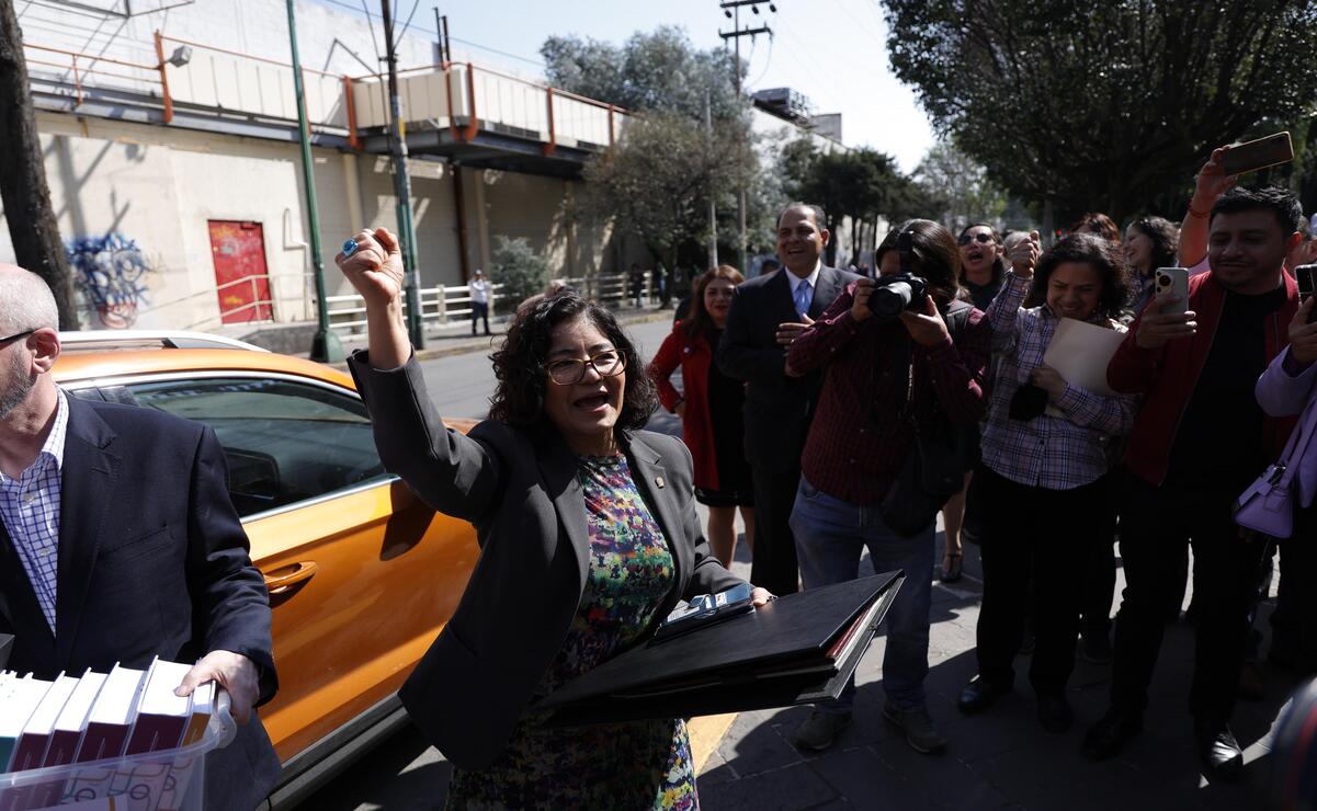La ahora exsecretaria de Investigación y Estudios Avanzados señaló que apuesta por una universidad mexiquense que sea transformadora. Foto: Arturo Hernández