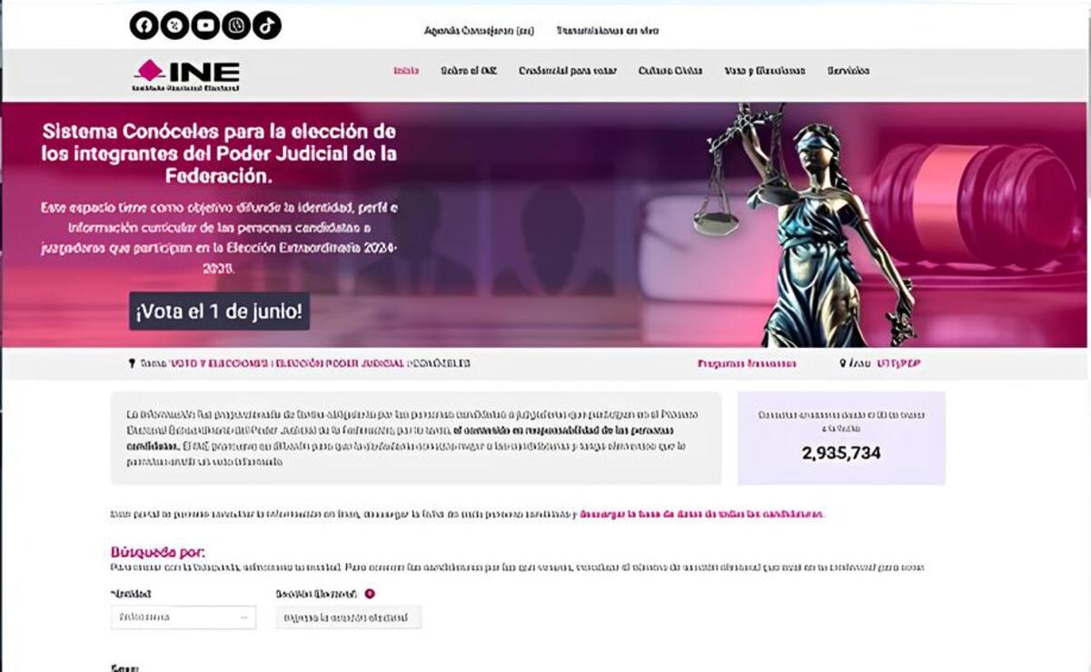 Los ciudadanos podrán conocer sobre la trayectoria e historial profesional de cada aspirante que contiende por un cargo del Poder Judicial. Foto: Especial
