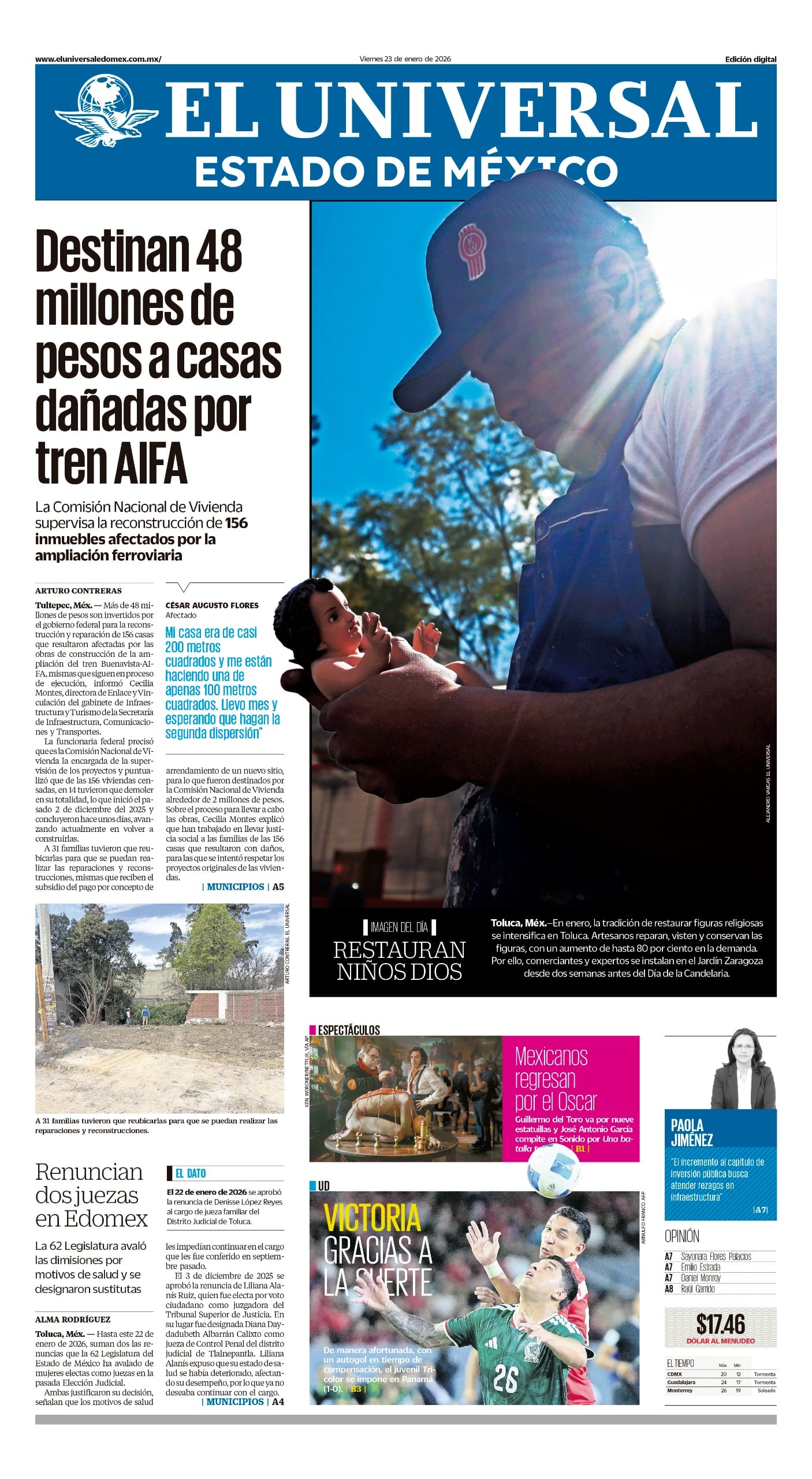 Portada 23 de enero de 2026