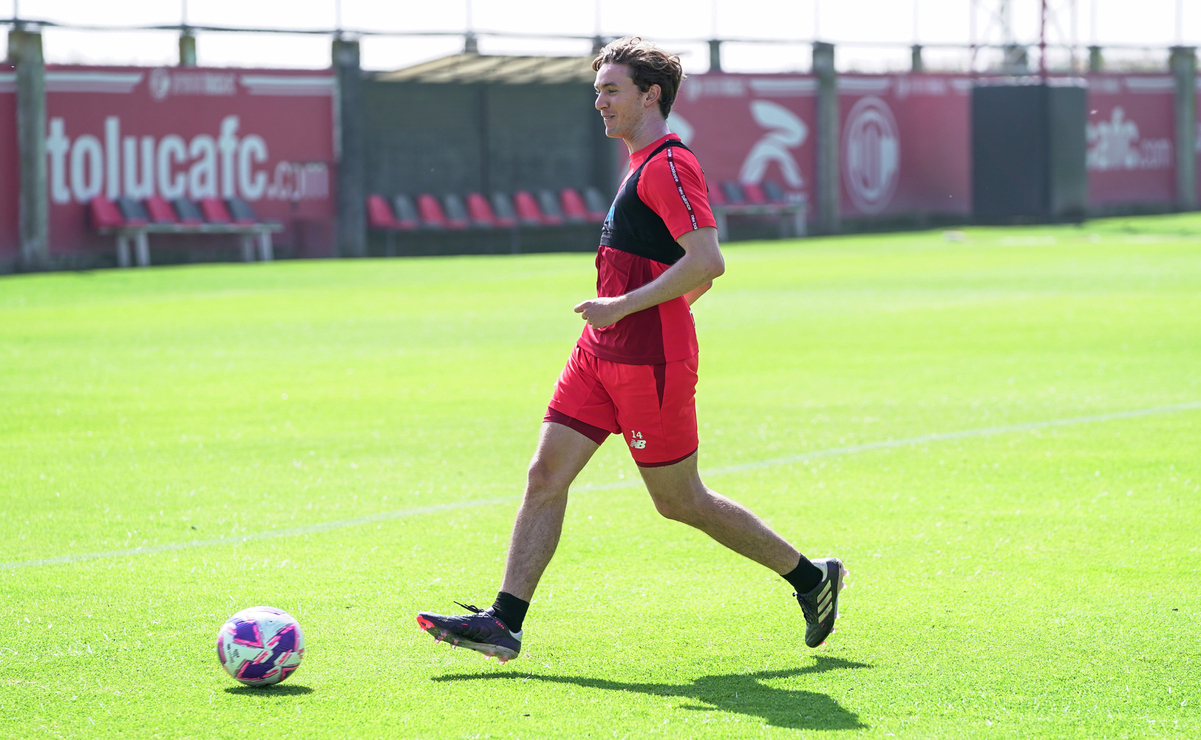 Marcel Ruiz esta convencido de que los Diablos harán valer su condición de local ante América. Foto: Toluca FC