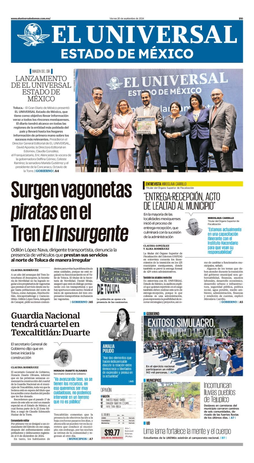 Portada 20 septiembre