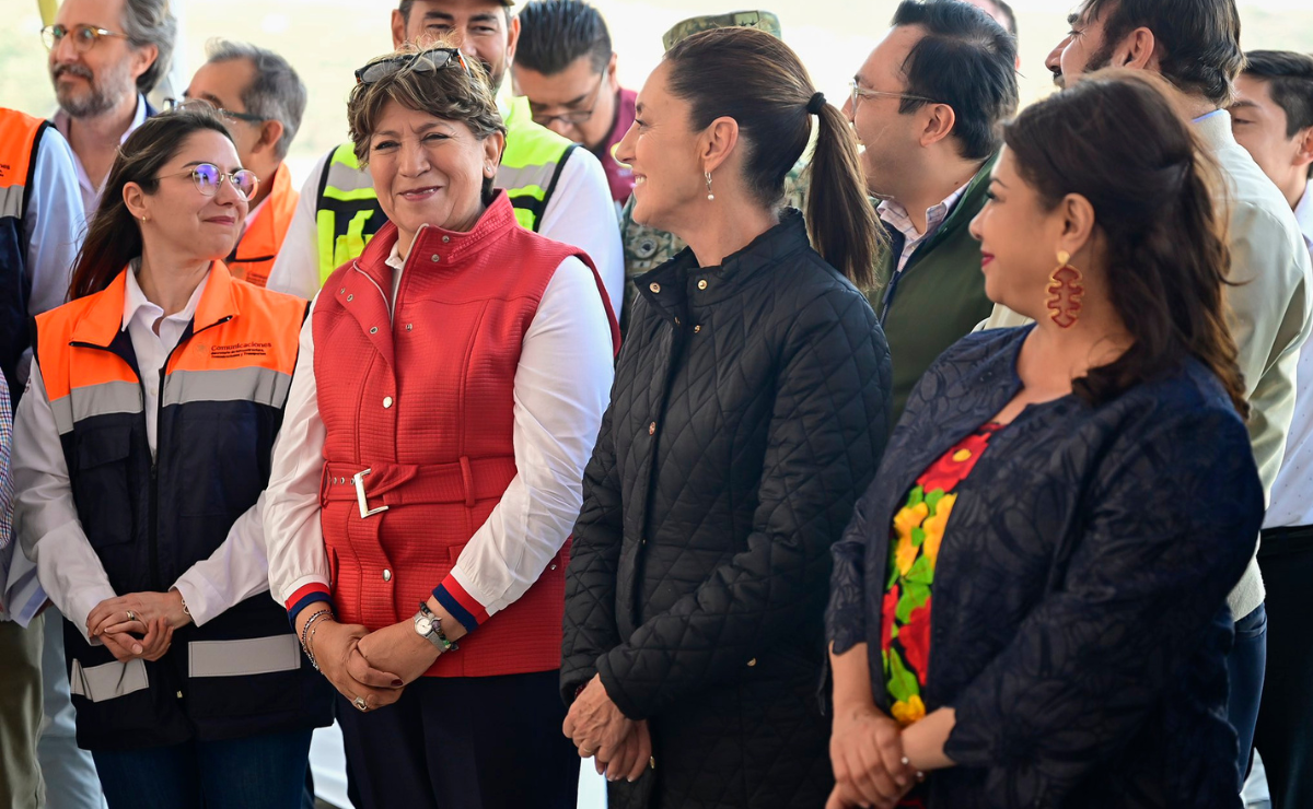 Unidas por el desarrollo: Delfina Gómez, Claudia Sheinbaum y Clara Brugada impulsan la conectividad y el bienestar en la región con el Trolebús Elevado Foto: Especial