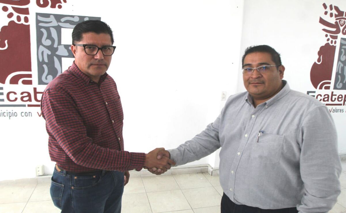 Tras resolver el conflicto, miebros del SUTEyM levantaron el paro de labores en las instalaciones. Foto: Especial.