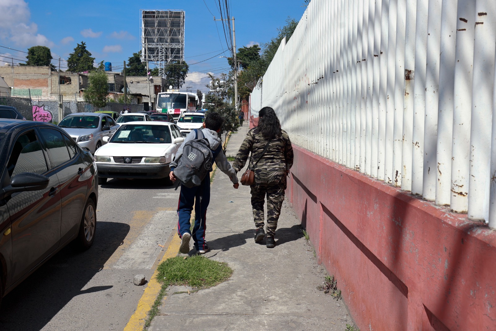 La escuela primaria Pedro de Gante, de Capultitlán, en Toluca.