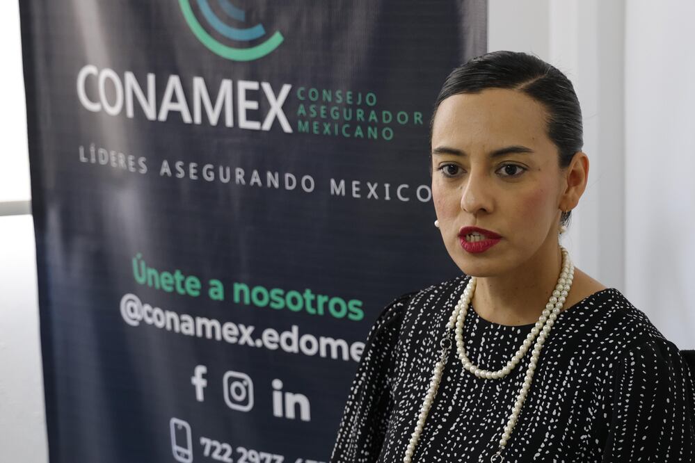 Maribel Pérez presidenta del Consejo Asegurador Mexicano (CONAMEX Edomex). Foto: Arturo Hernández / El Universal Estado de México