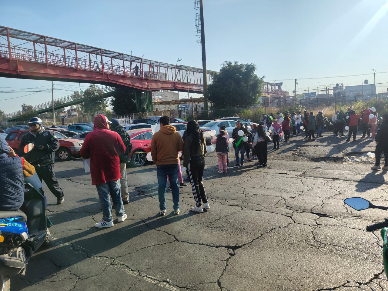 Después de las 9:00 de la mañana los manifestantes se retiraron. Foto: especial