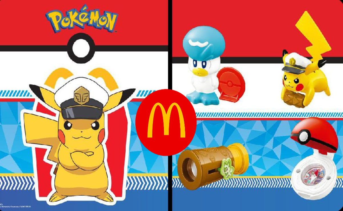 ¡Lánzate a McDonald’s y atrapa tu Pokémon! La nueva colección de juguetes llega a la Cajita Feliz