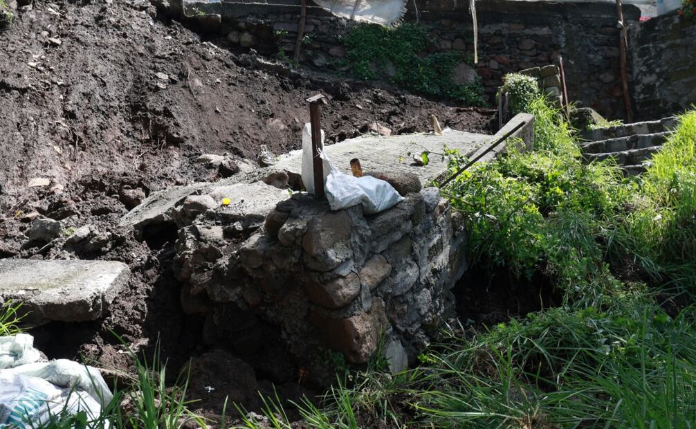 La Teresona y San Luis Obispo son monitoreadas debido a la saturación de humedad en el suelo por lluvias atípicas. Foto Alejandro Vargas / El Universal