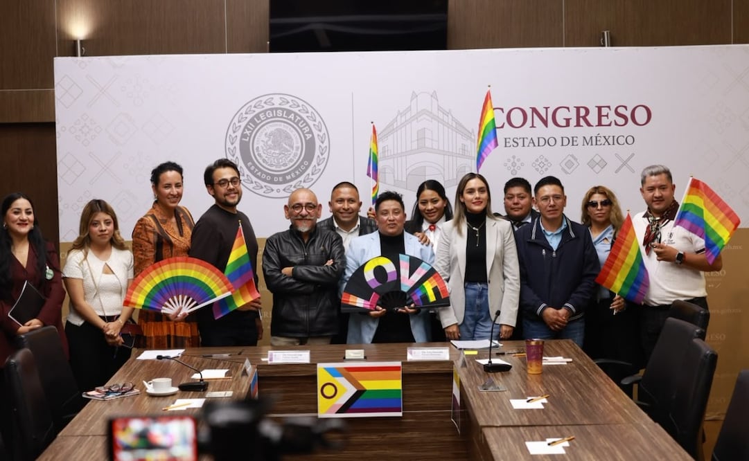 Integrantes de las comisiones unidas del Congreso mexiquense discuten la propuesta para garantizar el reconocimiento legal de la diversidad sexual. Foto Alejandro Vargas / El Universal