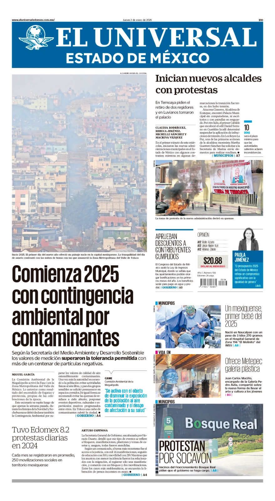 Portada 2 de enero 2025