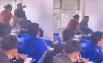 VIDEO: Padres agreden a profesora frente a sus alumnos en Naucalpan