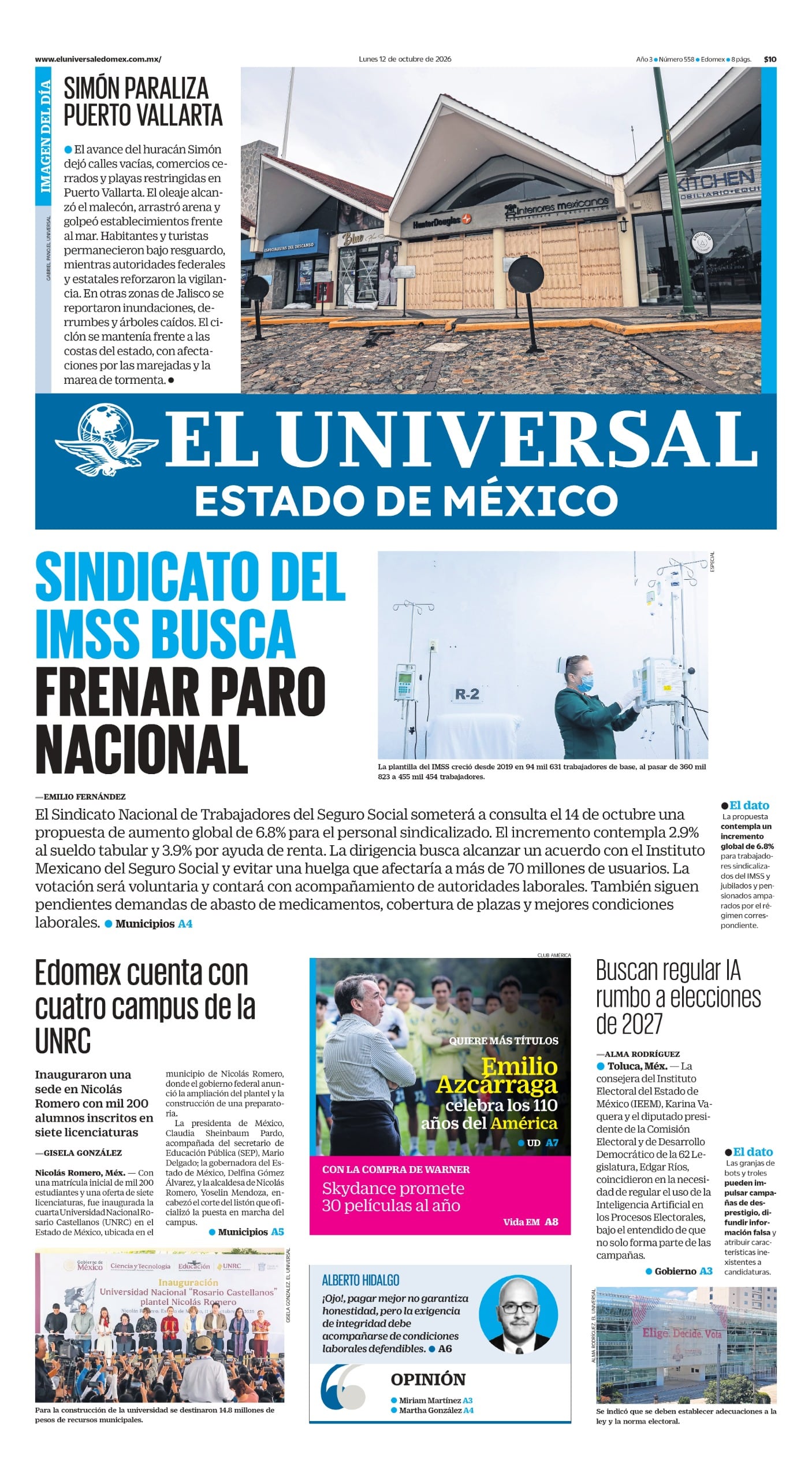 Portada 12 de octubre de 2026