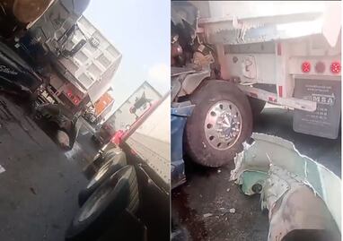 ¡Precaución conductores! Carambola en Tultepec afecta la circulación rumbo al AIFA